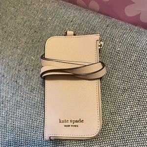 Pale Pink Kate Spade Lanyard/Wallet